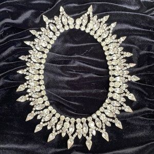 Dramatic Rhinestone collar necklace